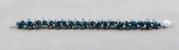 Long Magatama Spiral Stitch Bracelet